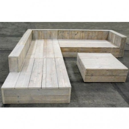 Large outdoor corner sofa + table - garden furniture | Outdoor Furn...