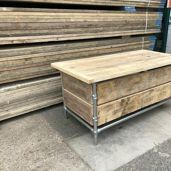Reclaimed Scaffold Boards - Unsanded 10ft | Reclaimed Boards | Rugg...